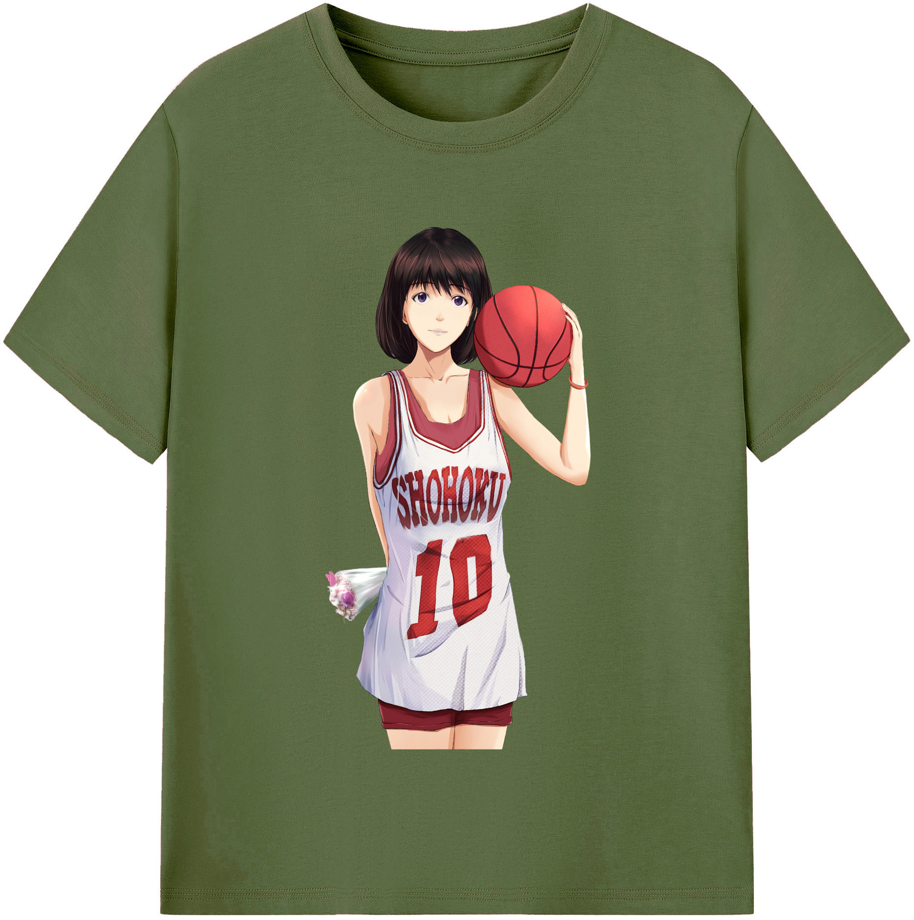 SLAM DUNK／スラムダンク 綿100％半袖Tシャツ（フロントプリント）